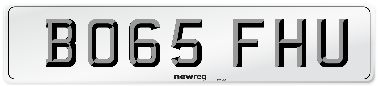 BO65 FHU Number Plate from New Reg